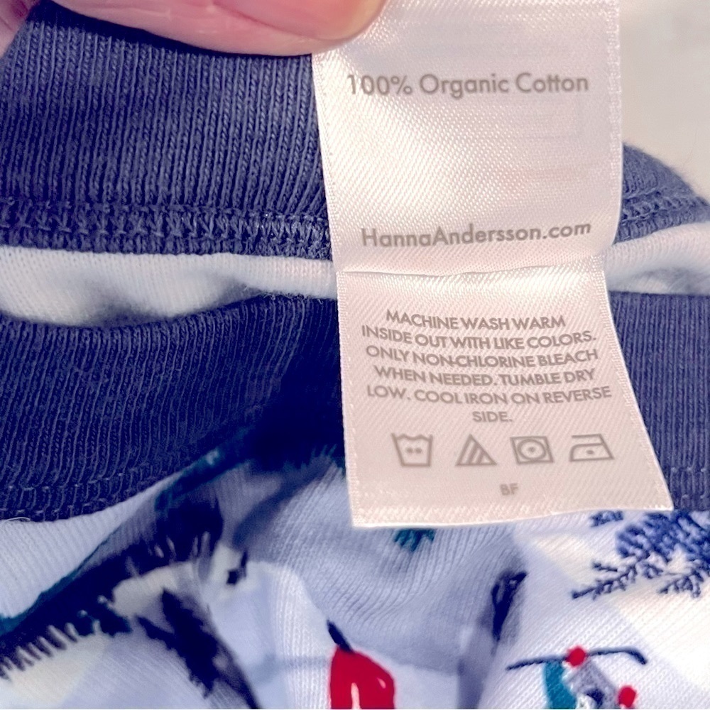Boys Hanna Anderson Ice Skating pajama top size 10 - Picture 7 of 7
